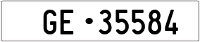 Trailer License Plate